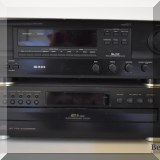 E09. Denon receiver (Model DRA-375RD) and JVC CD player (Model XL-F154) 